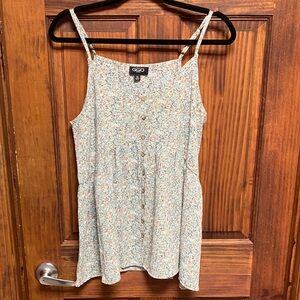 GiGio Women's Floral Camisole - Green and Orange